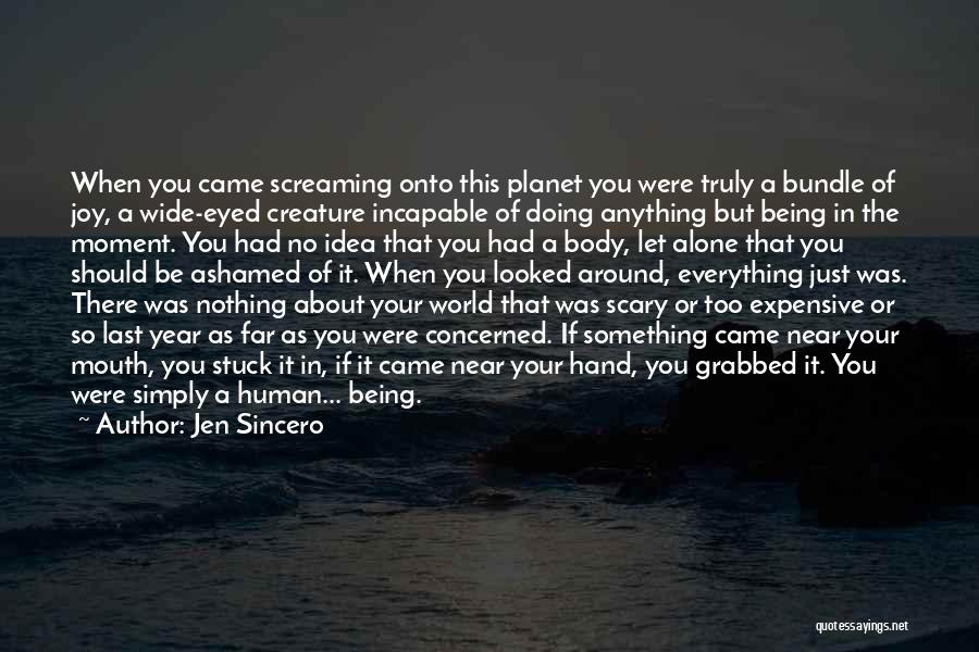 Jen Sincero Quotes: When You Came Screaming Onto This Planet You Were Truly A Bundle Of Joy, A Wide-eyed Creature Incapable Of Doing