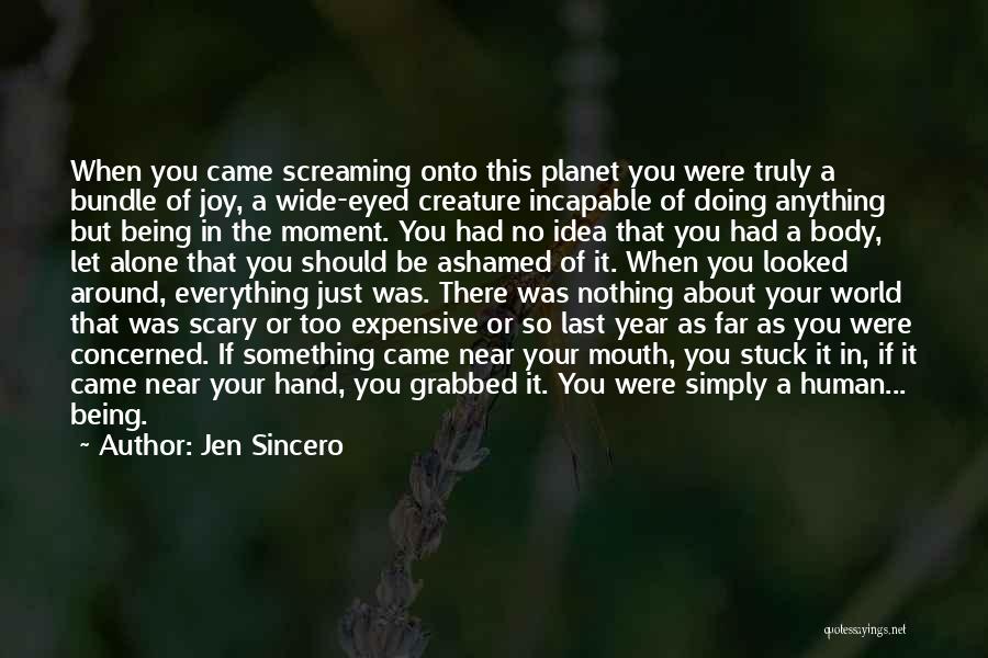 Jen Sincero Quotes: When You Came Screaming Onto This Planet You Were Truly A Bundle Of Joy, A Wide-eyed Creature Incapable Of Doing