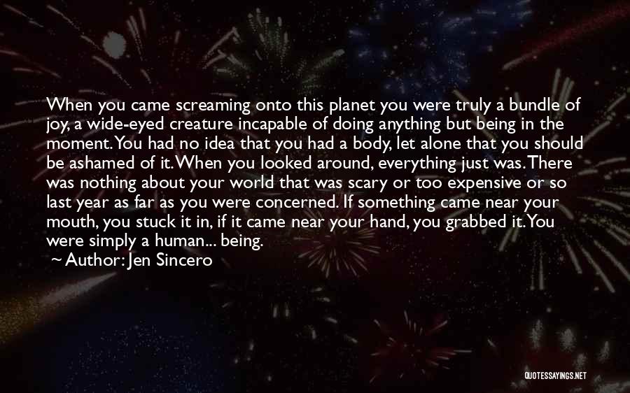 Jen Sincero Quotes: When You Came Screaming Onto This Planet You Were Truly A Bundle Of Joy, A Wide-eyed Creature Incapable Of Doing