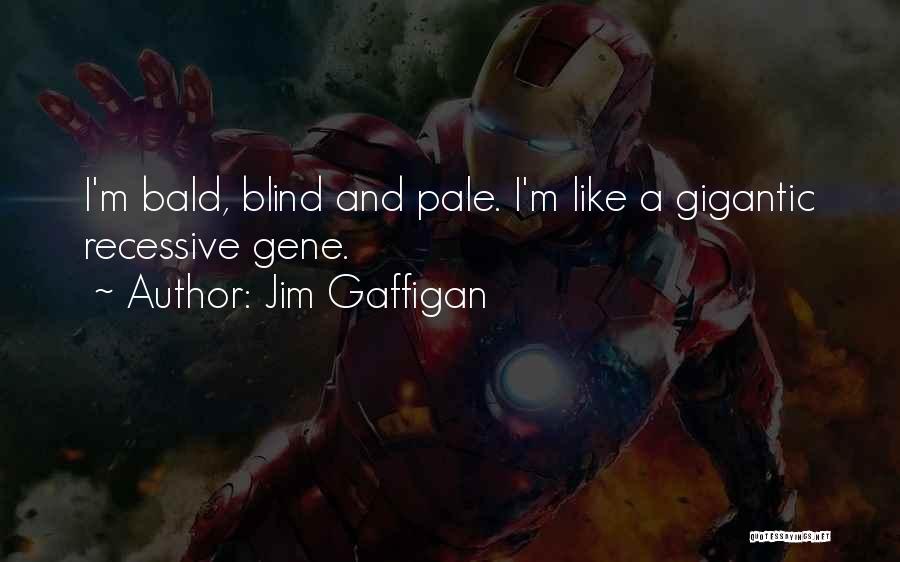 Jim Gaffigan Quotes: I'm Bald, Blind And Pale. I'm Like A Gigantic Recessive Gene.