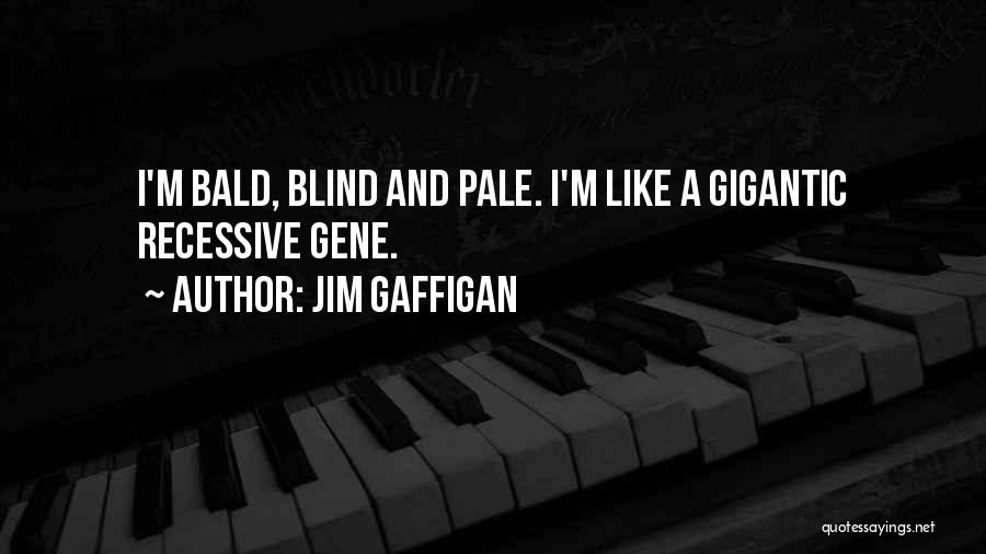 Jim Gaffigan Quotes: I'm Bald, Blind And Pale. I'm Like A Gigantic Recessive Gene.