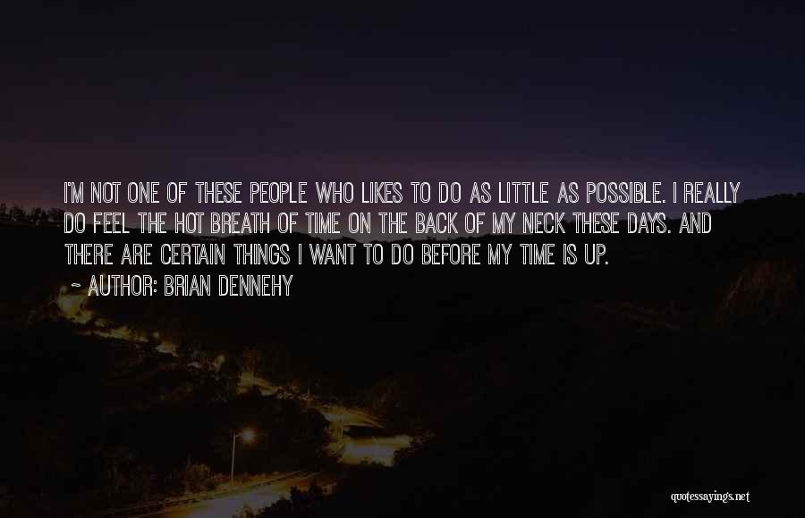 Brian Dennehy Quotes: I'm Not One Of These People Who Likes To Do As Little As Possible. I Really Do Feel The Hot