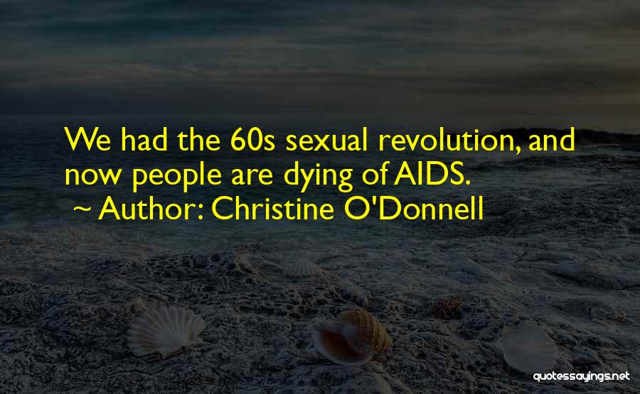 Christine O'Donnell Quotes: We Had The 60s Sexual Revolution, And Now People Are Dying Of Aids.