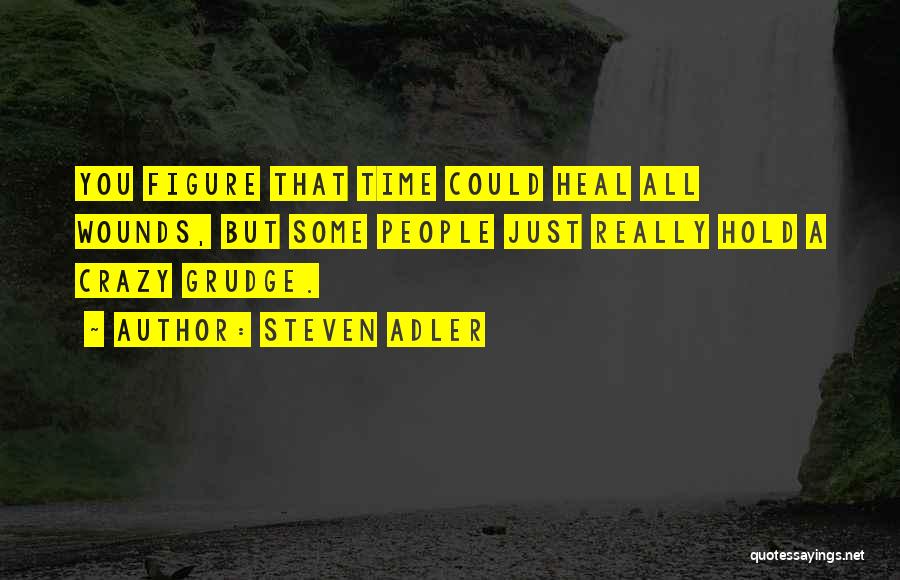 Steven Adler Quotes: You Figure That Time Could Heal All Wounds, But Some People Just Really Hold A Crazy Grudge.