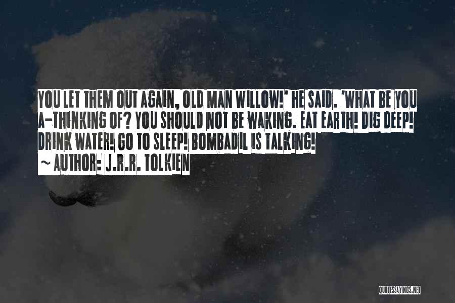 J.R.R. Tolkien Quotes: You Let Them Out Again, Old Man Willow!' He Said. 'what Be You A-thinking Of? You Should Not Be Waking.