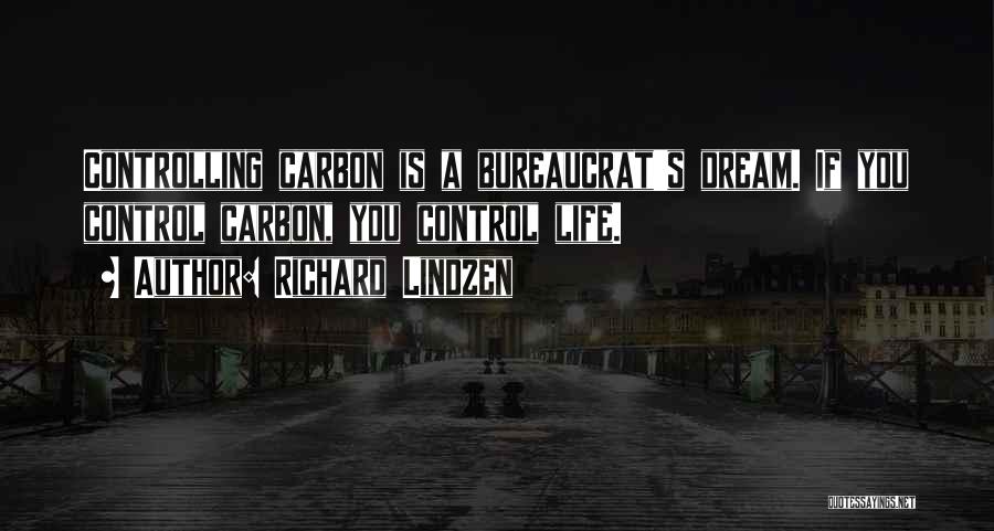 Richard Lindzen Quotes: Controlling Carbon Is A Bureaucrat's Dream. If You Control Carbon, You Control Life.