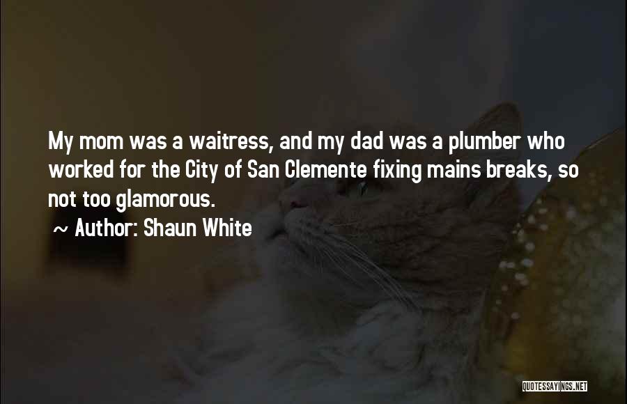 Shaun White Quotes: My Mom Was A Waitress, And My Dad Was A Plumber Who Worked For The City Of San Clemente Fixing