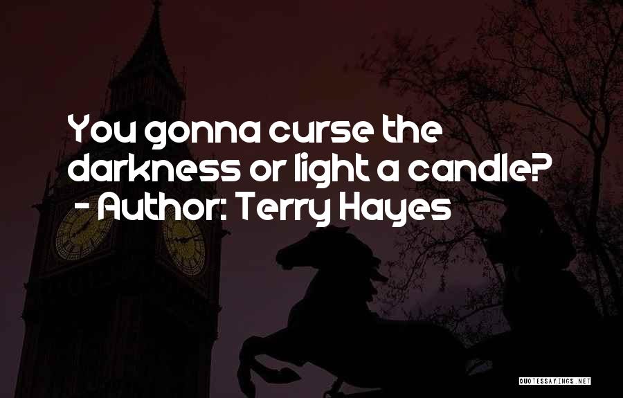 Terry Hayes Quotes: You Gonna Curse The Darkness Or Light A Candle?