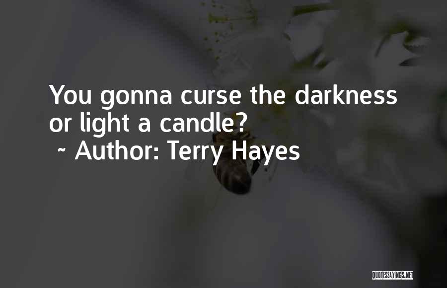 Terry Hayes Quotes: You Gonna Curse The Darkness Or Light A Candle?