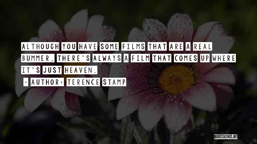 Terence Stamp Quotes: Although You Have Some Films That Are A Real Bummer, There's Always A Film That Comes Up Where It's Just