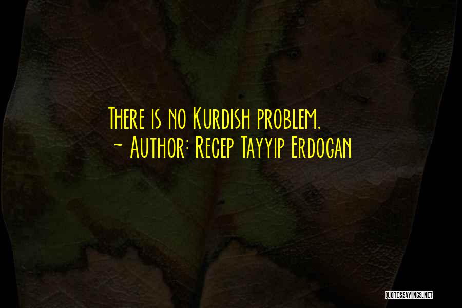 Recep Tayyip Erdogan Quotes: There Is No Kurdish Problem.