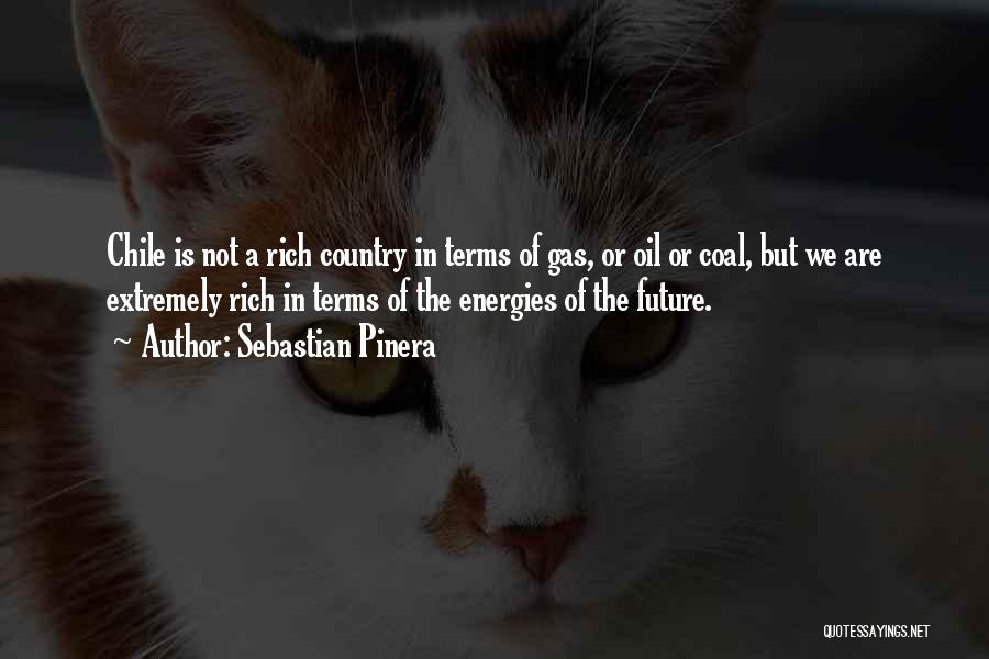 Sebastian Pinera Quotes: Chile Is Not A Rich Country In Terms Of Gas, Or Oil Or Coal, But We Are Extremely Rich In