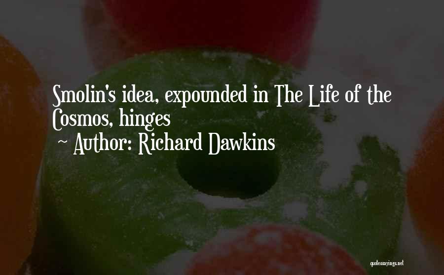 Richard Dawkins Quotes: Smolin's Idea, Expounded In The Life Of The Cosmos, Hinges