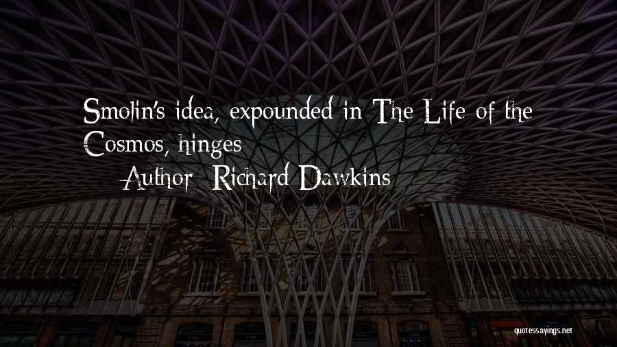 Richard Dawkins Quotes: Smolin's Idea, Expounded In The Life Of The Cosmos, Hinges