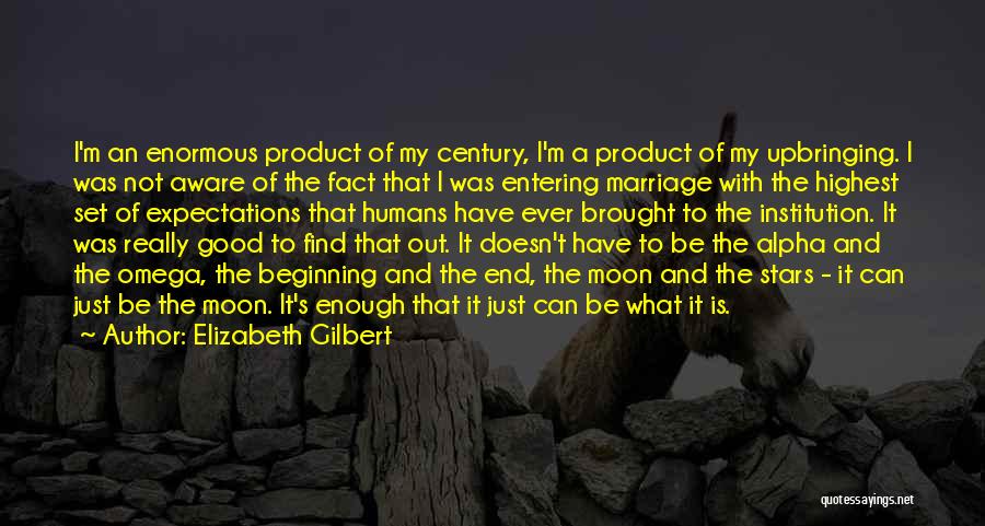 Elizabeth Gilbert Quotes: I'm An Enormous Product Of My Century, I'm A Product Of My Upbringing. I Was Not Aware Of The Fact