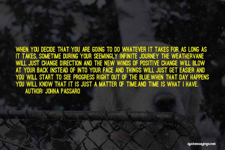 JohnA Passaro Quotes: When You Decide That You Are Going To Do Whatever It Takes For As Long As It Takes, Sometime During