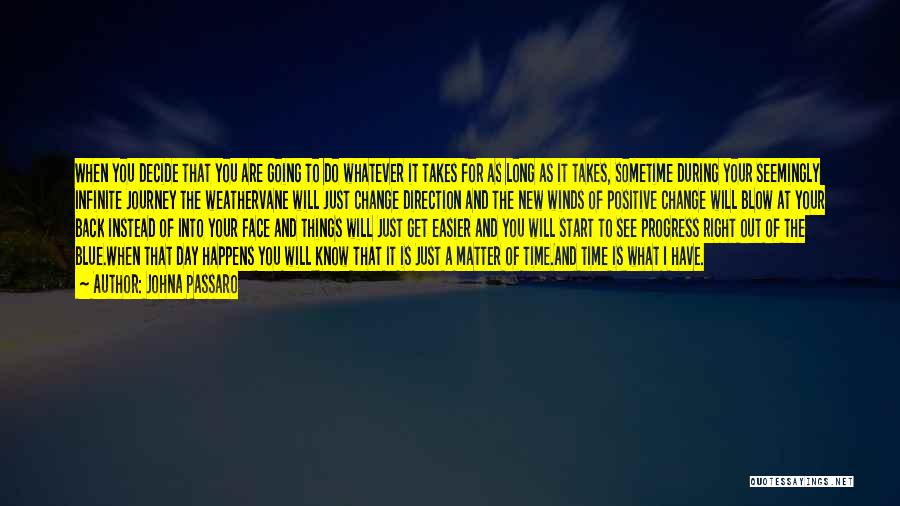 JohnA Passaro Quotes: When You Decide That You Are Going To Do Whatever It Takes For As Long As It Takes, Sometime During
