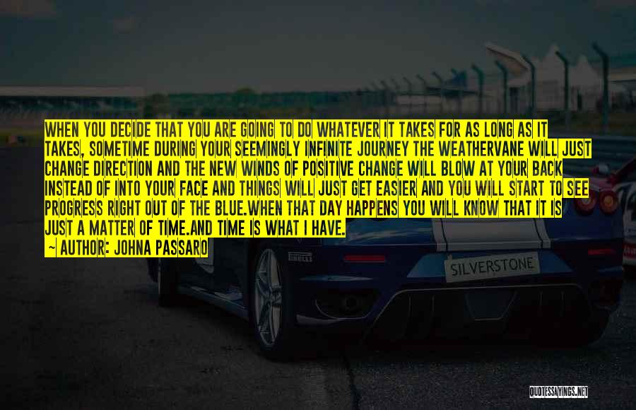 JohnA Passaro Quotes: When You Decide That You Are Going To Do Whatever It Takes For As Long As It Takes, Sometime During