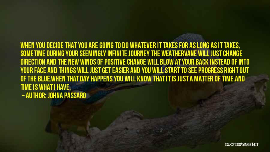 JohnA Passaro Quotes: When You Decide That You Are Going To Do Whatever It Takes For As Long As It Takes, Sometime During