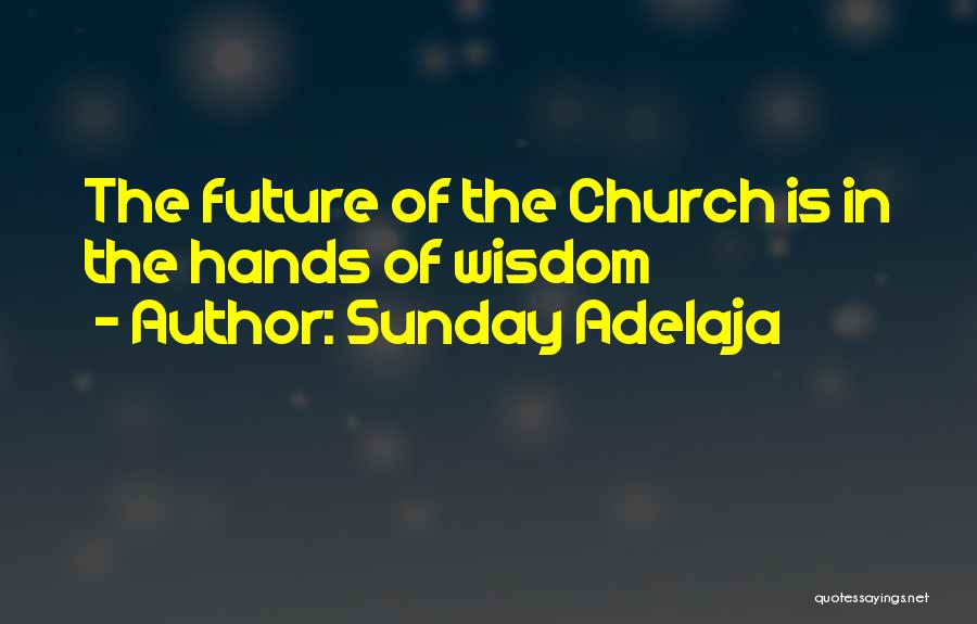 Sunday Adelaja Quotes: The Future Of The Church Is In The Hands Of Wisdom