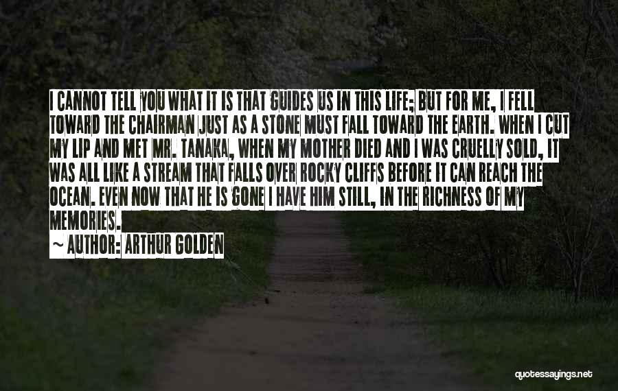 Arthur Golden Quotes: I Cannot Tell You What It Is That Guides Us In This Life; But For Me, I Fell Toward The