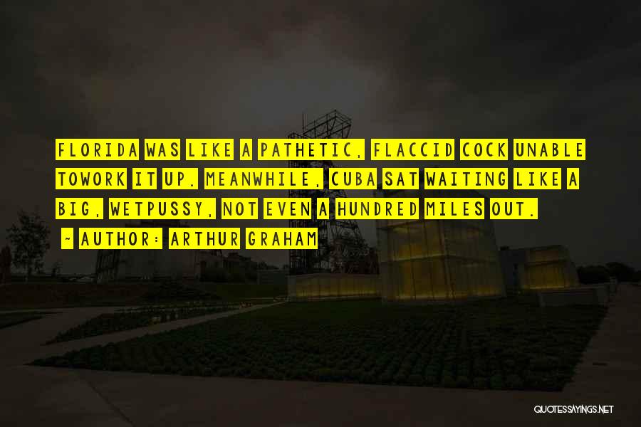 Arthur Graham Quotes: Florida Was Like A Pathetic, Flaccid Cock Unable Towork It Up. Meanwhile, Cuba Sat Waiting Like A Big, Wetpussy, Not