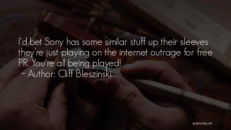 Cliff Bleszinski Quotes: I'd Bet Sony Has Some Similar Stuff Up Their Sleeves They're Just Playing On The Internet Outrage For Free Pr.