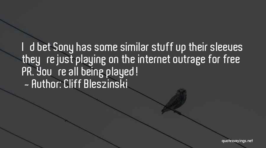 Cliff Bleszinski Quotes: I'd Bet Sony Has Some Similar Stuff Up Their Sleeves They're Just Playing On The Internet Outrage For Free Pr.