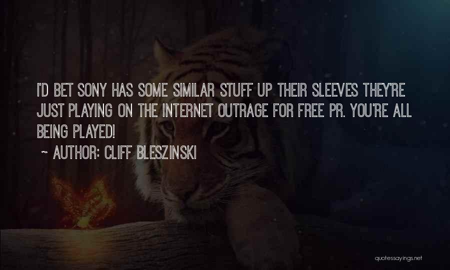 Cliff Bleszinski Quotes: I'd Bet Sony Has Some Similar Stuff Up Their Sleeves They're Just Playing On The Internet Outrage For Free Pr.