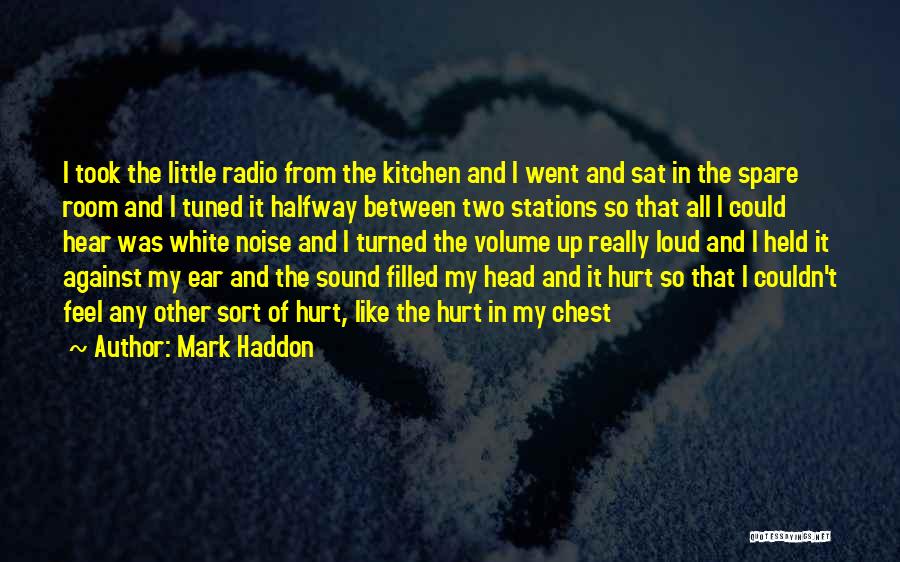 Mark Haddon Quotes: I Took The Little Radio From The Kitchen And I Went And Sat In The Spare Room And I Tuned