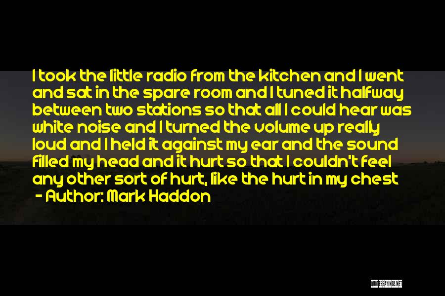Mark Haddon Quotes: I Took The Little Radio From The Kitchen And I Went And Sat In The Spare Room And I Tuned