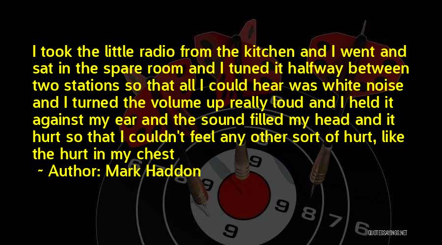Mark Haddon Quotes: I Took The Little Radio From The Kitchen And I Went And Sat In The Spare Room And I Tuned