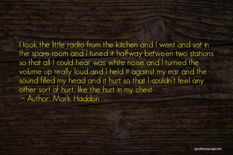Mark Haddon Quotes: I Took The Little Radio From The Kitchen And I Went And Sat In The Spare Room And I Tuned