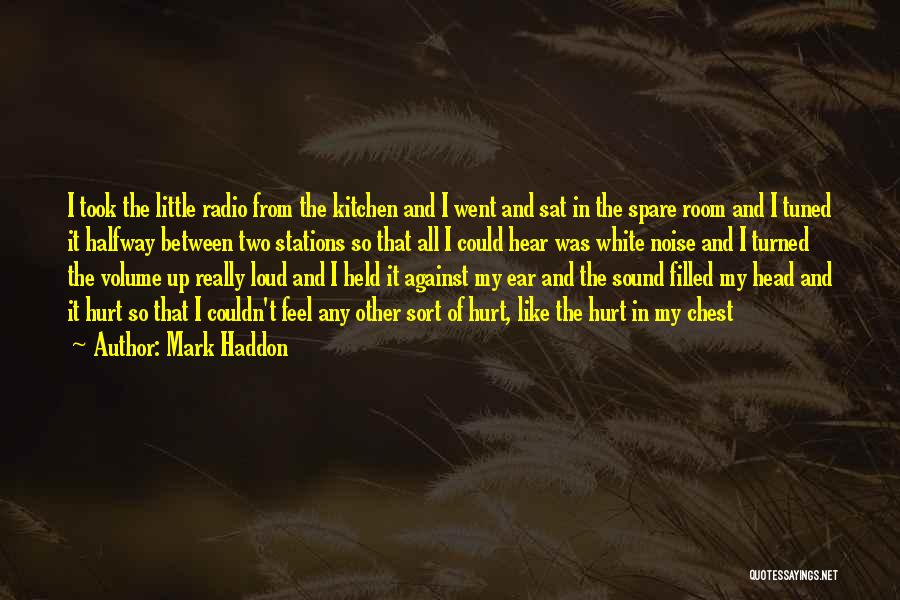Mark Haddon Quotes: I Took The Little Radio From The Kitchen And I Went And Sat In The Spare Room And I Tuned