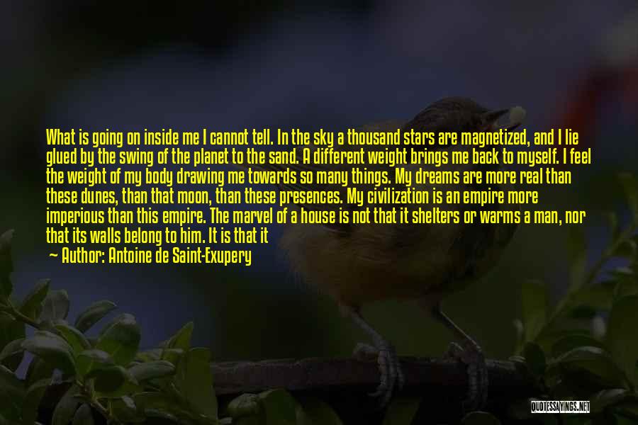 Antoine De Saint-Exupery Quotes: What Is Going On Inside Me I Cannot Tell. In The Sky A Thousand Stars Are Magnetized, And I Lie