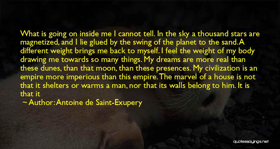 Antoine De Saint-Exupery Quotes: What Is Going On Inside Me I Cannot Tell. In The Sky A Thousand Stars Are Magnetized, And I Lie