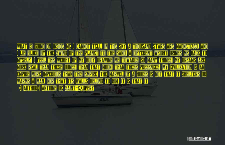 Antoine De Saint-Exupery Quotes: What Is Going On Inside Me I Cannot Tell. In The Sky A Thousand Stars Are Magnetized, And I Lie