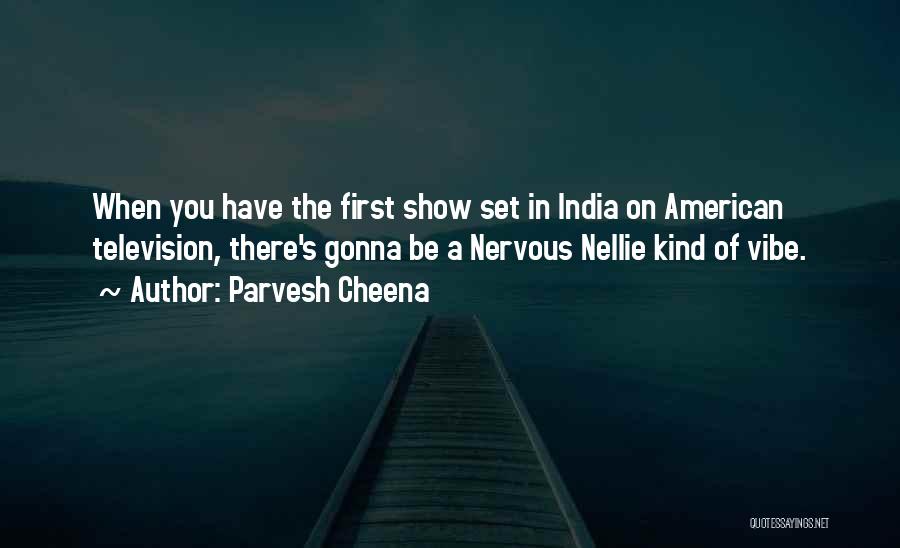 Parvesh Cheena Quotes: When You Have The First Show Set In India On American Television, There's Gonna Be A Nervous Nellie Kind Of