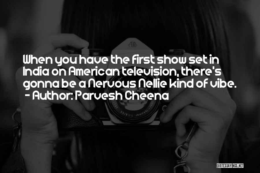 Parvesh Cheena Quotes: When You Have The First Show Set In India On American Television, There's Gonna Be A Nervous Nellie Kind Of