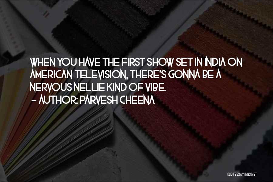 Parvesh Cheena Quotes: When You Have The First Show Set In India On American Television, There's Gonna Be A Nervous Nellie Kind Of