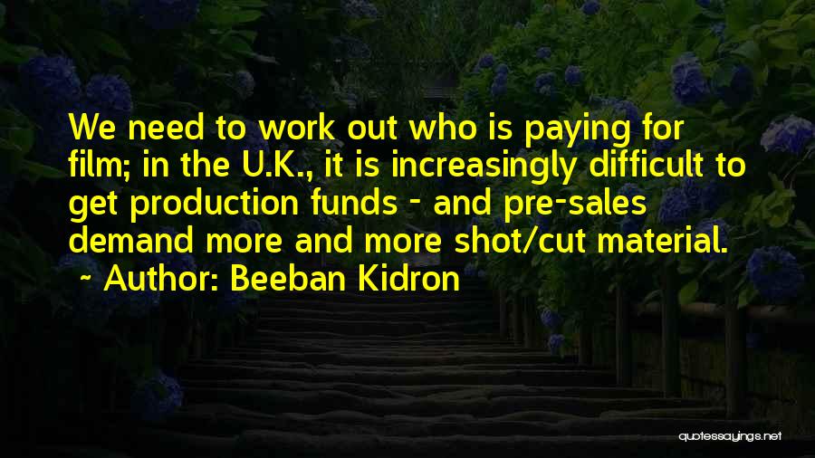 Beeban Kidron Quotes: We Need To Work Out Who Is Paying For Film; In The U.k., It Is Increasingly Difficult To Get Production