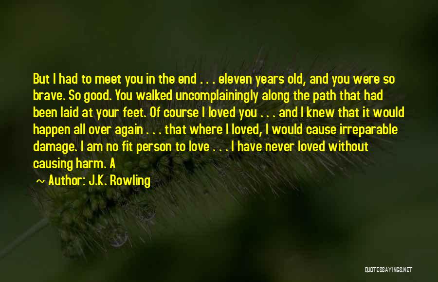 J.K. Rowling Quotes: But I Had To Meet You In The End . . . Eleven Years Old, And You Were So Brave.