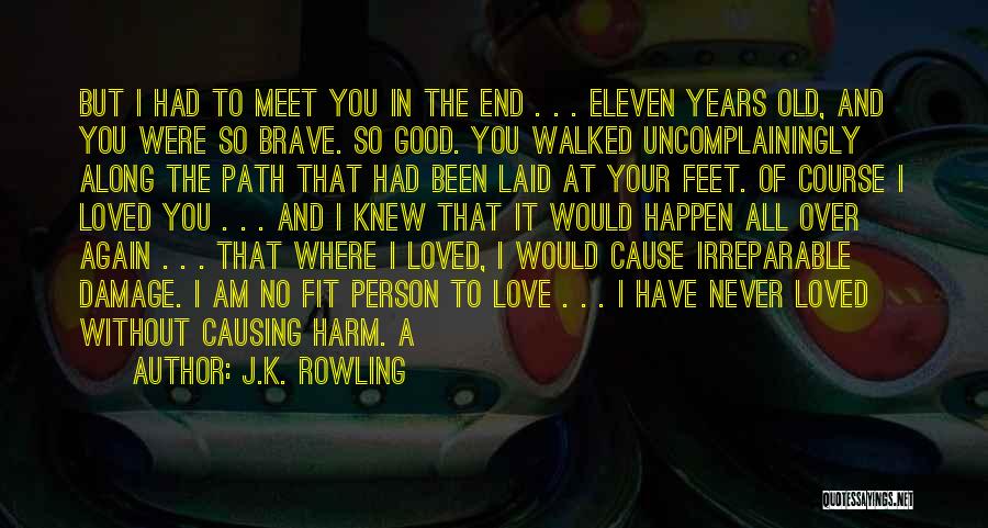 J.K. Rowling Quotes: But I Had To Meet You In The End . . . Eleven Years Old, And You Were So Brave.