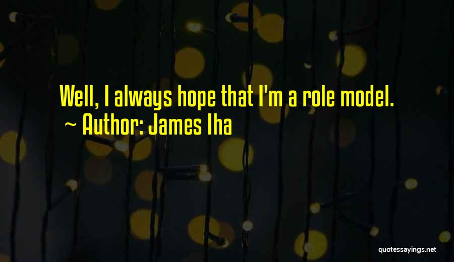 James Iha Quotes: Well, I Always Hope That I'm A Role Model.