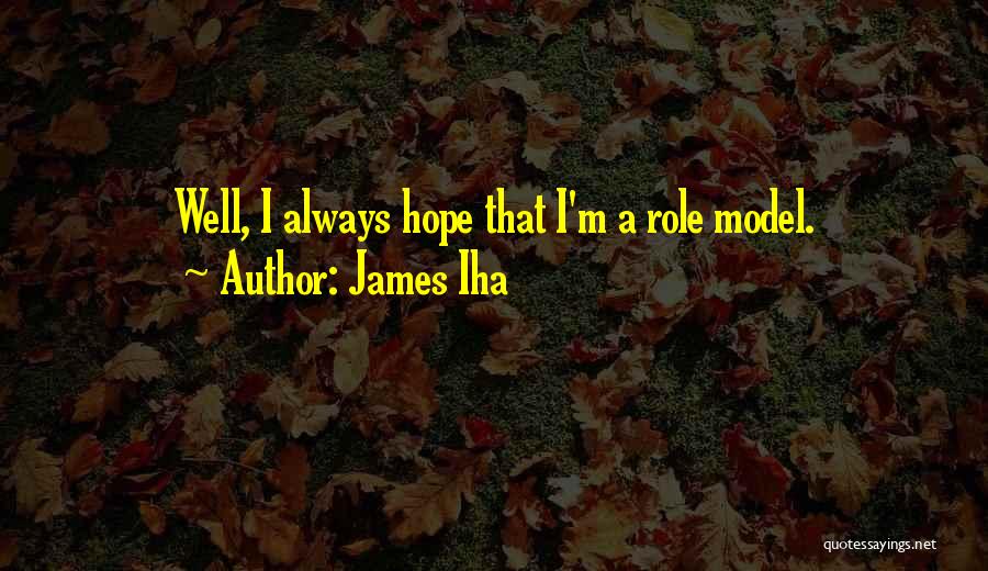 James Iha Quotes: Well, I Always Hope That I'm A Role Model.