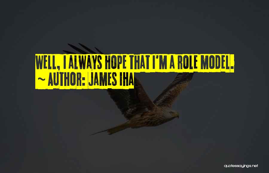 James Iha Quotes: Well, I Always Hope That I'm A Role Model.