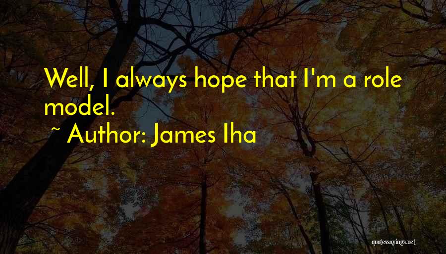 James Iha Quotes: Well, I Always Hope That I'm A Role Model.