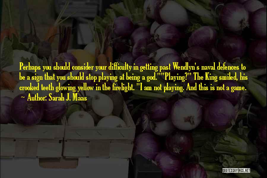 Sarah J. Maas Quotes: Perhaps You Should Consider Your Difficulty In Getting Past Wendlyn's Naval Defences To Be A Sign That You Should Stop
