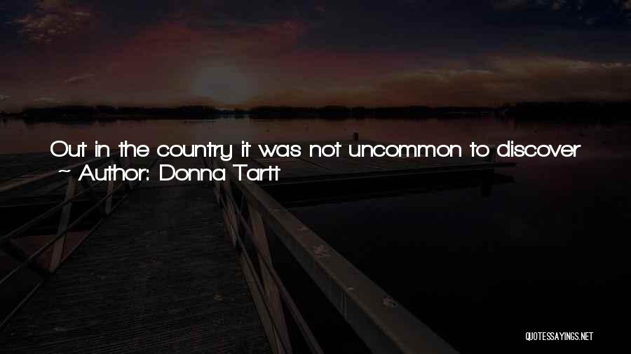 Donna Tartt Quotes: Out In The Country It Was Not Uncommon To Discover That She Had Slipped Away, Alone, Out To The Lake,