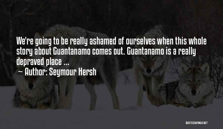 Seymour Hersh Quotes: We're Going To Be Really Ashamed Of Ourselves When This Whole Story About Guantanamo Comes Out. Guantanamo Is A Really
